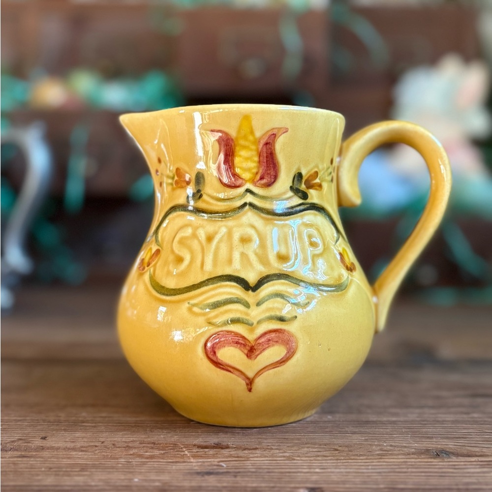 Los Angeles pottery syrup pitcher